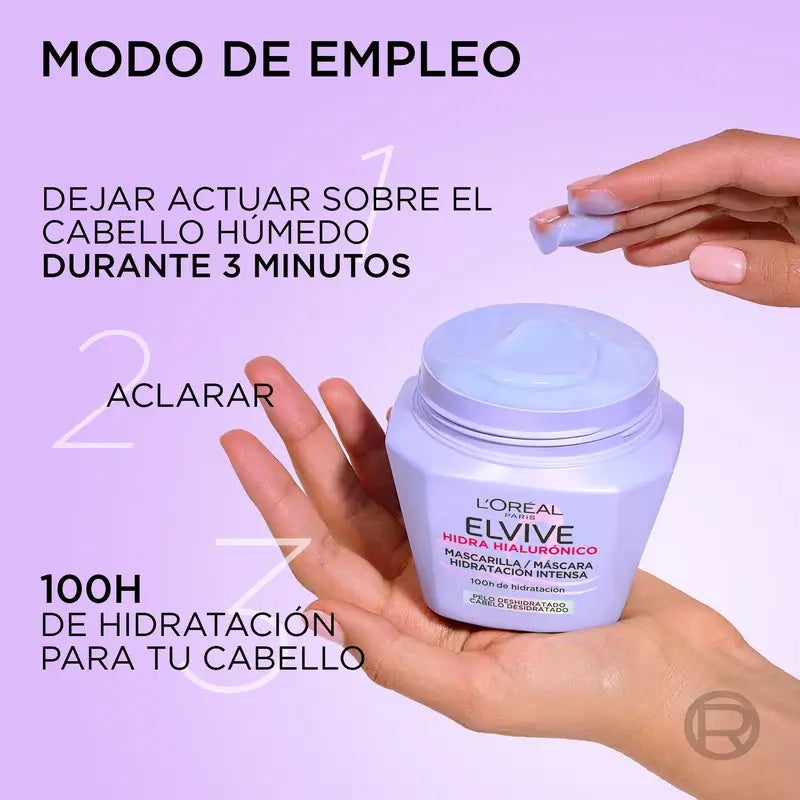 L'Oréal Paris Elvive Hyaluron-Feuchtigkeitssperre-Maske, 310 ml