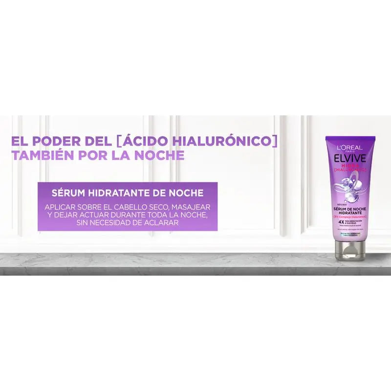 L'Oréal Paris Elvive Hydra Hyaluronic Feuchtigkeitsspendendes Nachtserum