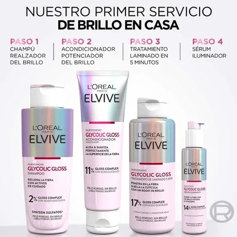 L'Oréal Paris Elvive Glycolic Gloss Serum mit Glykolsäure Weiches & glänzendes Haar
