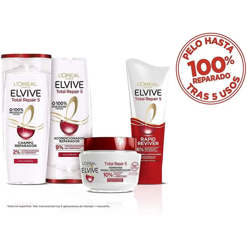L'Oréal Paris Elvive Total Repair 5 Reparierende Spülung für geschädigtes Haar 300 Ml
