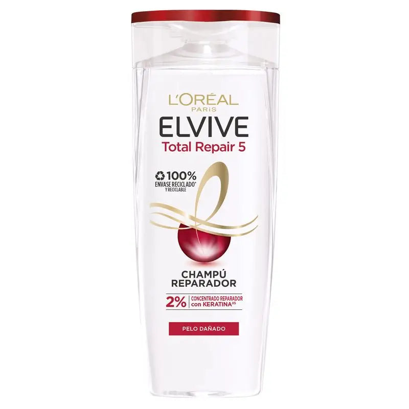 L'Oréal Paris Elvive Total Repair 5 Repair Shampoo für geschädigtes Haar 380 Ml