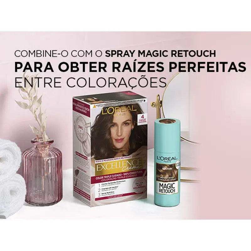 L'Oréal Paris Excellence Creme Dauerhafte Haarfarbe - Farbton 1 Schwarz
