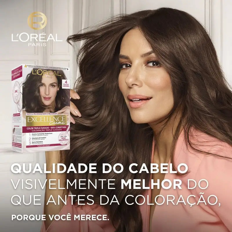 L'Oréal Paris Excellence Creme Dauerhafte Haarfarbe - Farbton 1 Schwarz