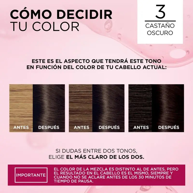 L'Oréal Paris Excellence Creme Dauerhafte Haarfarbe - Farbton 3 Dunkelrotbraun