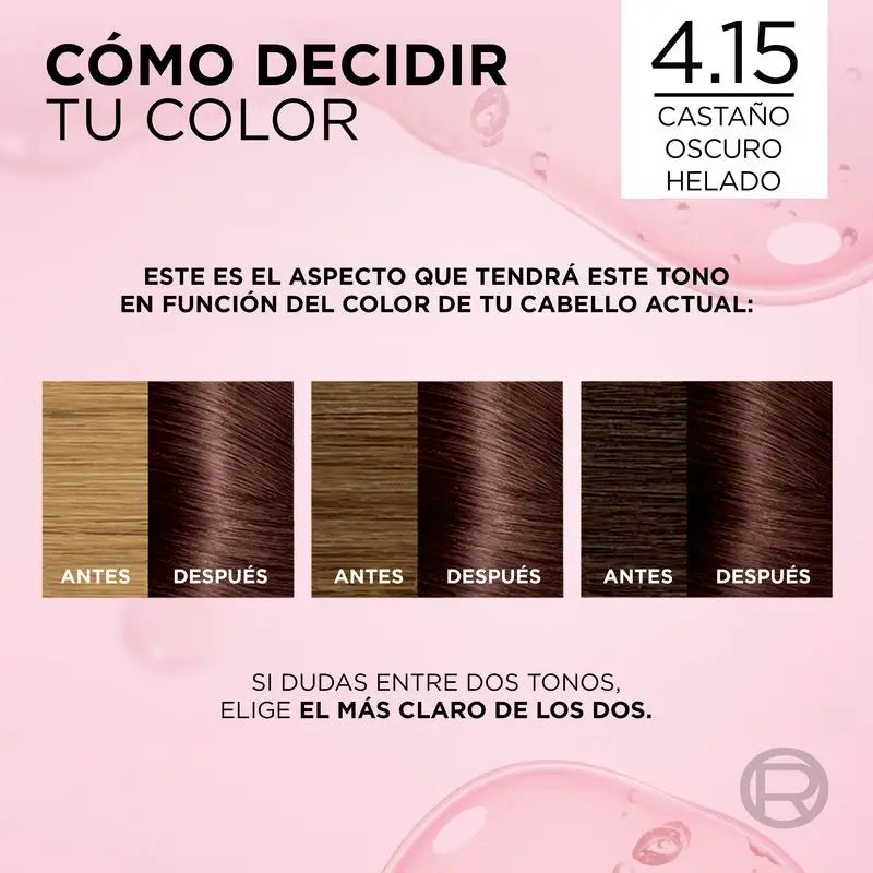 L'Oréal Paris Excellence Creme Dauerhafte Haarfarbe - Farbton 4.15 Eiskaltes Dunkelbraun