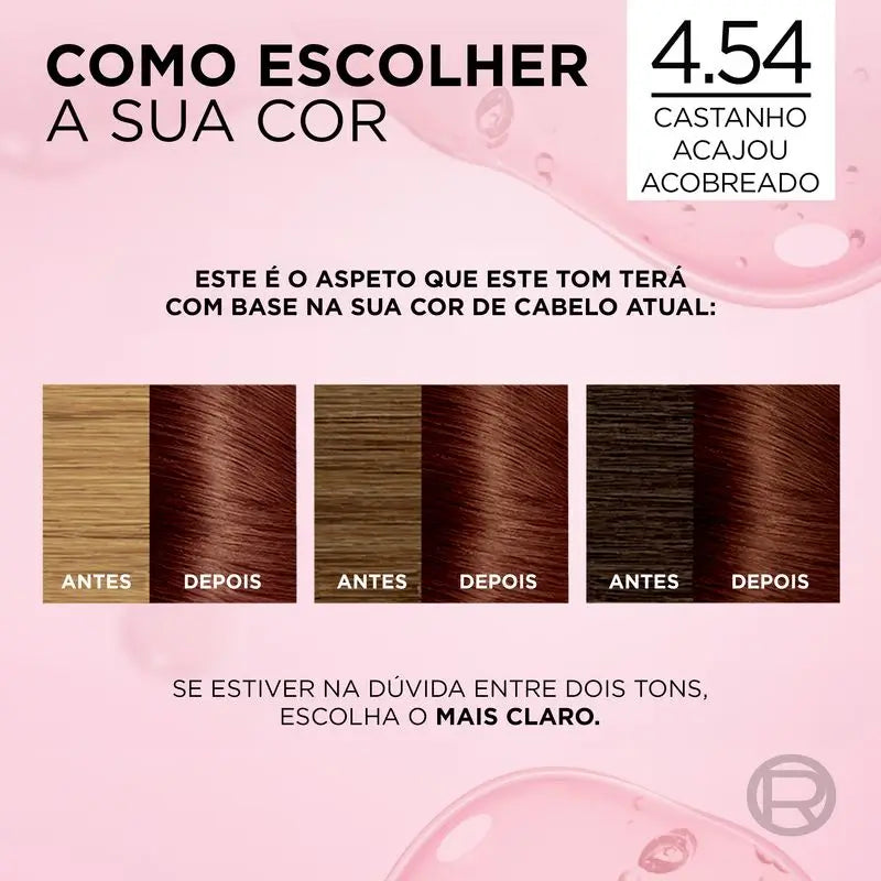 L'Oréal Paris Excellence Creme Dauerhafte Haarfarbe - Farbton 4.54 Rotbraun Rotbraun Kupfer