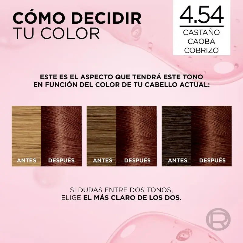 L'Oréal Paris Excellence Creme Dauerhafte Haarfarbe - Farbton 4.54 Rotbraun Rotbraun Kupfer