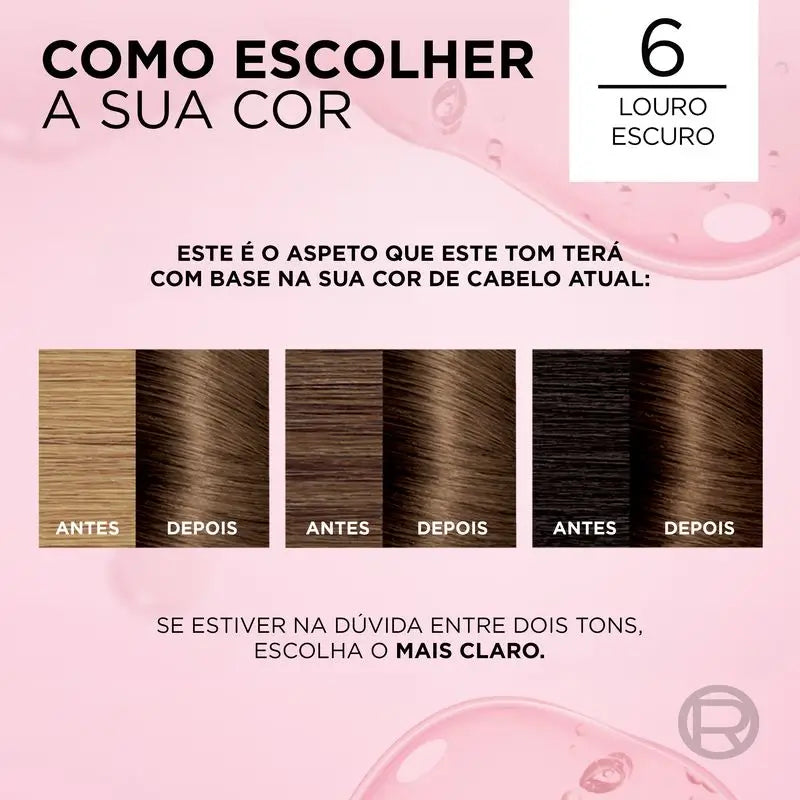 L'Oréal Paris Excellence Creme Dauerhafte Haarfarbe - Farbton 6 Dunkelblond