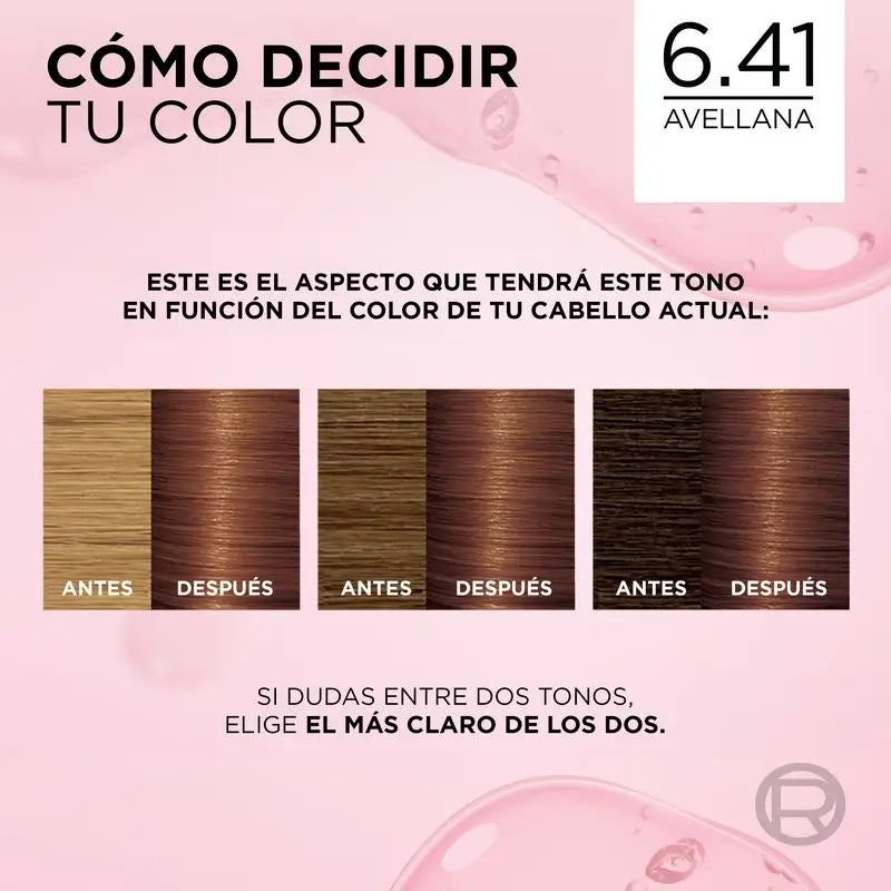 L'Oréal Paris Excellence Creme Dauerhafte Haarfarbe - Farbton 6.41 Haselnuss