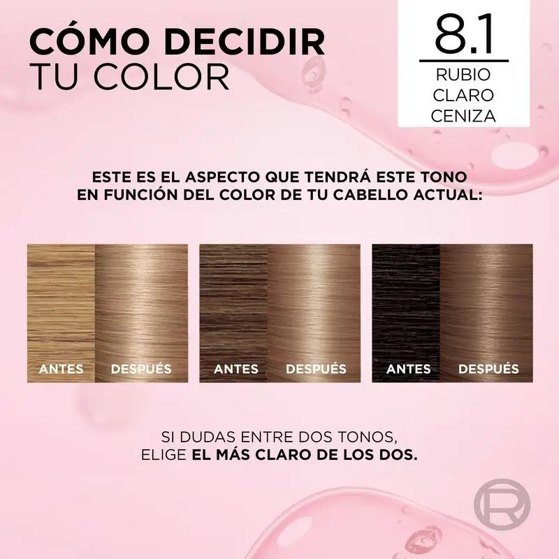 L'Oréal Paris Excellence Creme Dauerhafte Haarfarbe - Farbton 8.1 Helles Aschblond