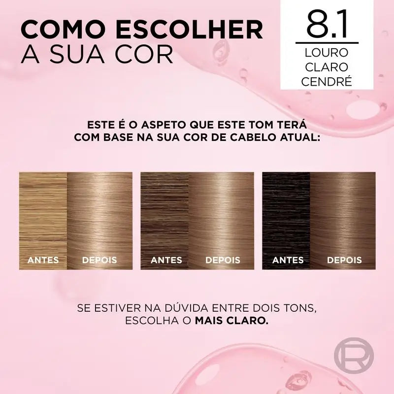 L'Oréal Paris Excellence Creme Dauerhafte Haarfarbe - Farbton 8.1 Helles Aschblond