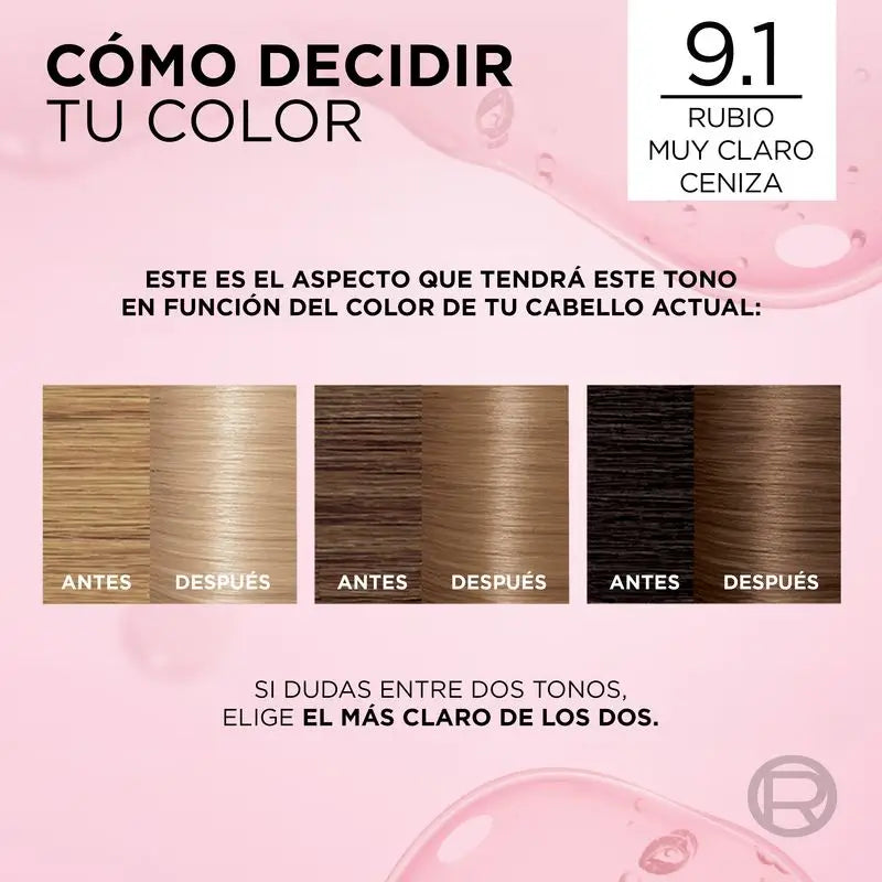 L'Oréal Paris Excellence Creme Dauerhafte Haarfarbe - Farbton 9.1 Sehr helles Aschblond