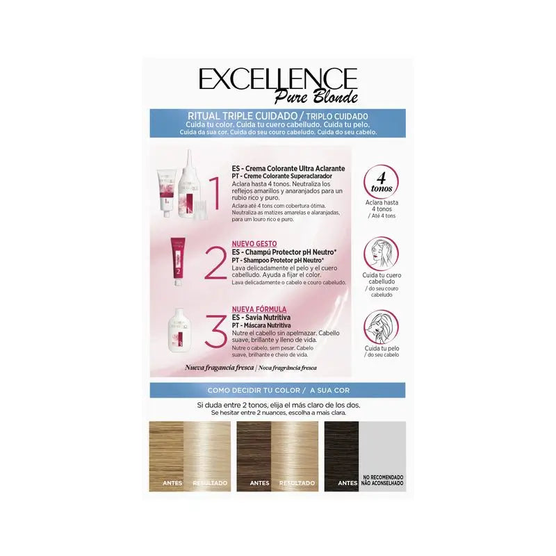L'Oréal Paris Excellence Pure Blonde Ultra-Aufhellung - Farbe 01 Ultrahelles Naturblond