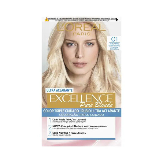 L'Oréal Paris Excellence Pure Blonde Ultra-Lightening - Shade 01 Ultra Light Natural Blonde