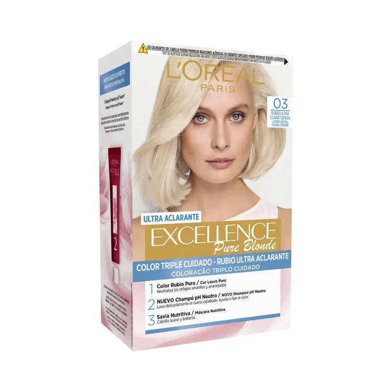 L'Oréal Paris Excellence Reines Blondes Ultra-Aufhellendes - Farbton 03 Ultrahelles Aschblond