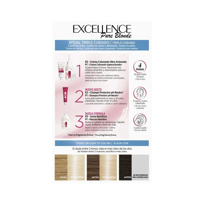 L'Oréal Paris Excellence Reines Blondes Ultra-Aufhellendes - Farbton 03 Ultrahelles Aschblond