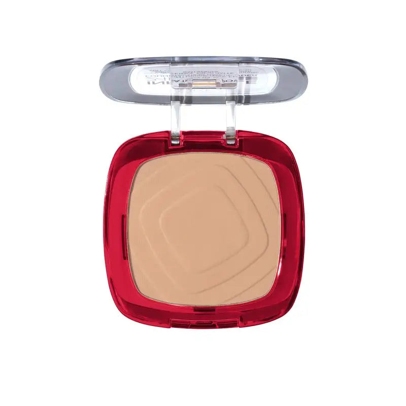 L'Oréal Paris Infallible 24H Long Lasting Matte Compact Powder Farbton 130 True Beige für mittlere Hauttypen