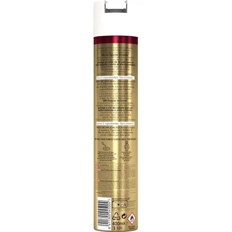 L'Oréal Paris Elnett Starker Halt Haarspray Farbe behandeltes Haar 400Ml