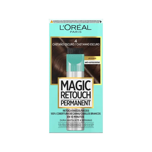 L'Oréal Paris Magic Retouch Permanent – Ansatzkorrektur 4 Dunkelbraun 18 ml