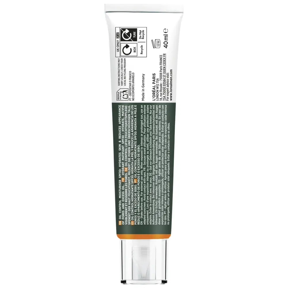 L'Oreal Paris Men Expert Derma Feuchtigkeitscreme Spf30, 40 ml