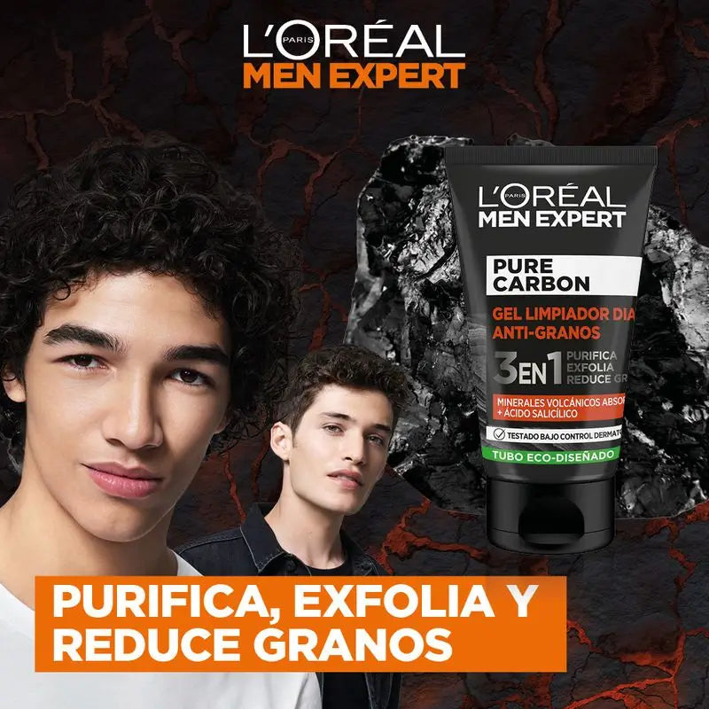 L'Oréal Paris Männer Expert Reiner Kohlenstoff Anti-Grain Gel 100Ml