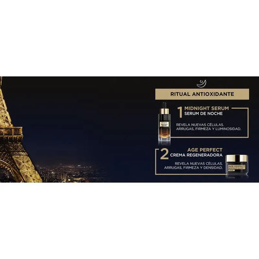 L'Oréal Paris Midnight Serum Age Perfect Cellular Revival, mit Antioxidantien-Komplex, Nacht-Gesichtsserum