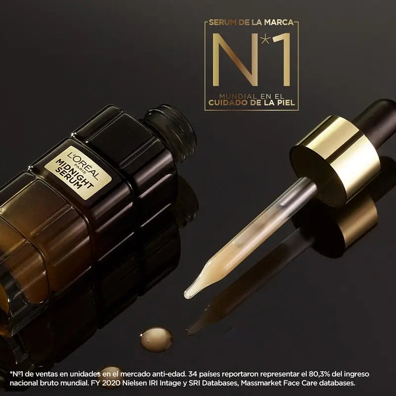 L'Oréal Paris Midnight Serum Age Perfect Cellular Revival, mit Antioxidantien-Komplex, Nacht-Gesichtsserum