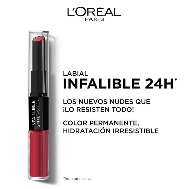L'Oréal Paris 24H Unfehlbarer permanenter Lippenstift Farbton 801 Toujours Toffee