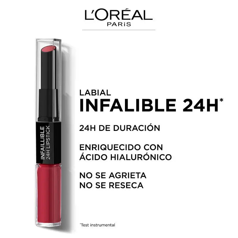 L'Oréal Paris 24H Unfehlbarer permanenter Lippenstift Farbton 801 Toujours Toffee