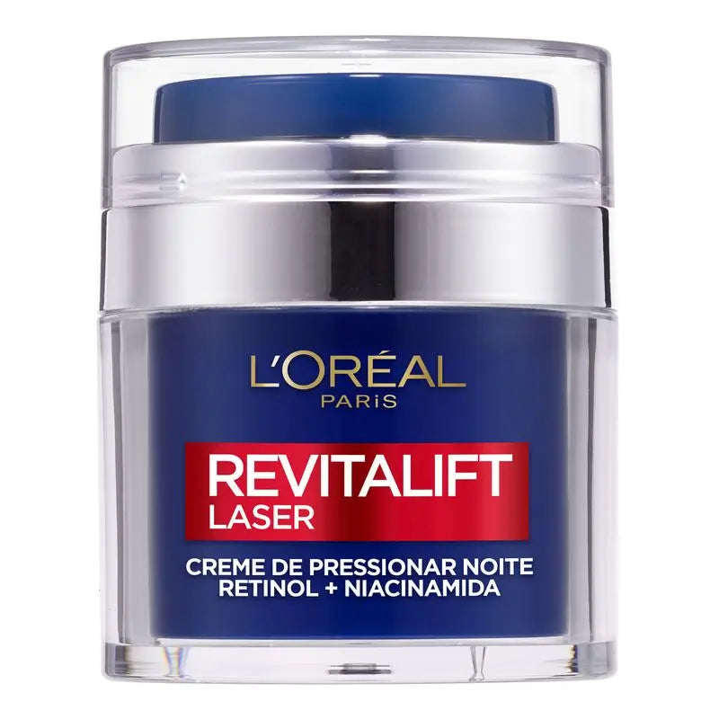 L'Oréal Paris Pressed Laser Revitalift Nachtcreme mit Retinol + Niacidamid Einzeldosis-Format, 50 ml