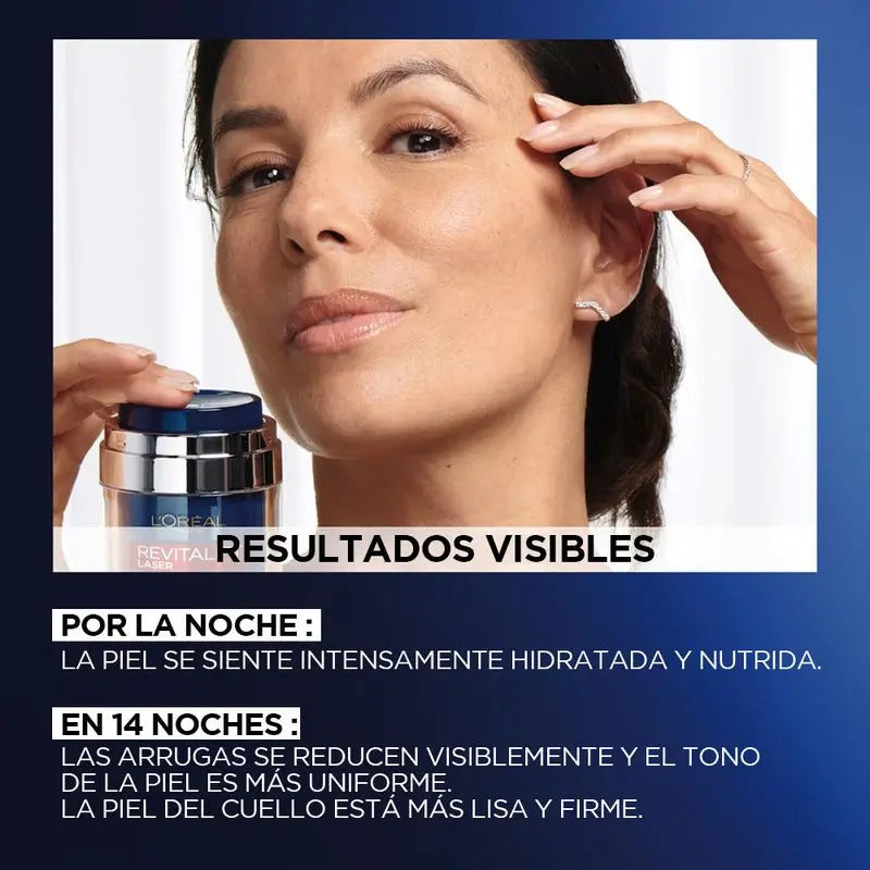 L'Oréal Paris Pressed Laser Revitalift Nachtcreme mit Retinol + Niacidamid Einzeldosis-Format, 50 ml