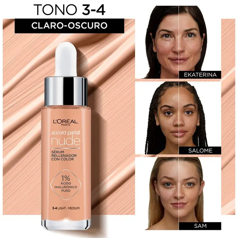 L'Oréal Paris Farbserum Accord Parfait Farbton 3-4 Hell-Mittel