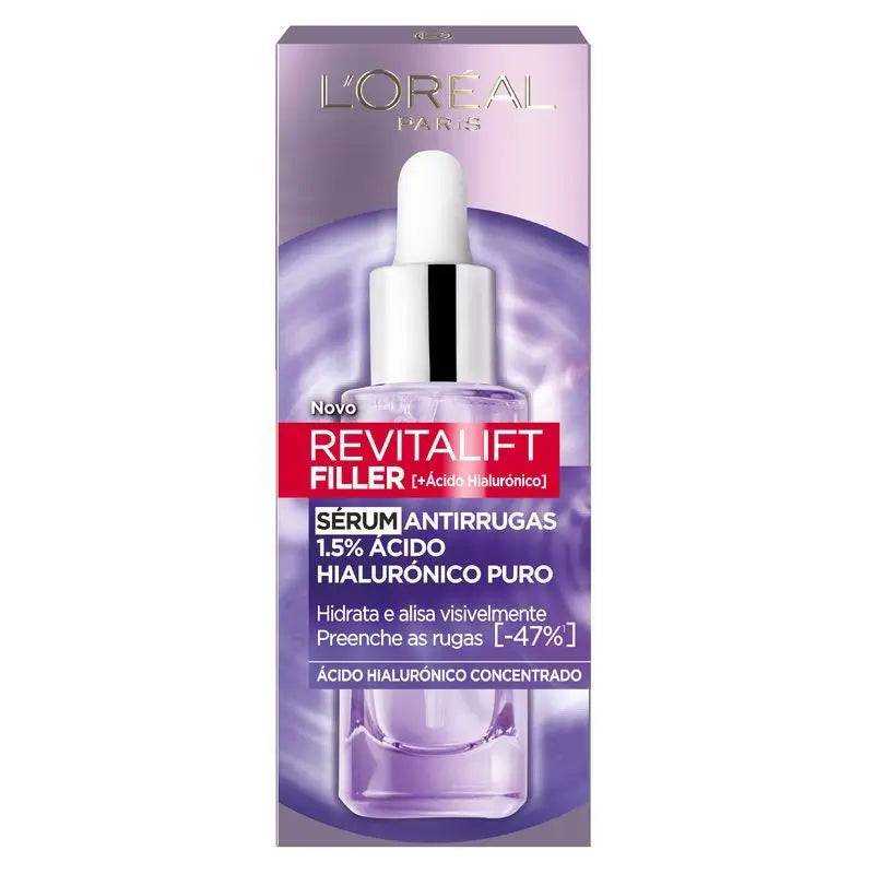 L'Oréal Paris Revitalift Filler Anti-Falten-Filler-Serum - 1,5% reine Hyaluronsäure.