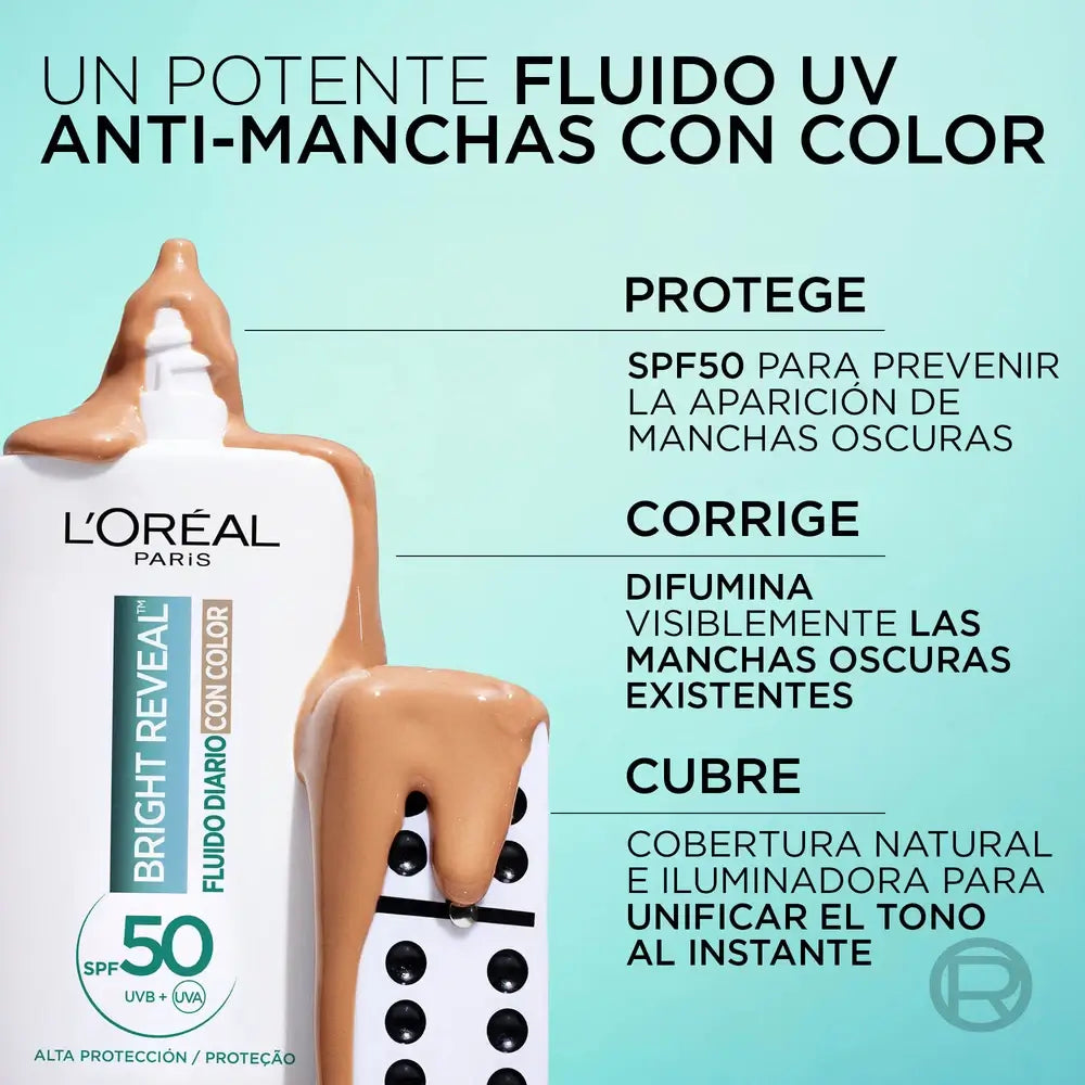 L'Oreal Paris Hautpflege Uv Bright Reveal Medium , 50 ml