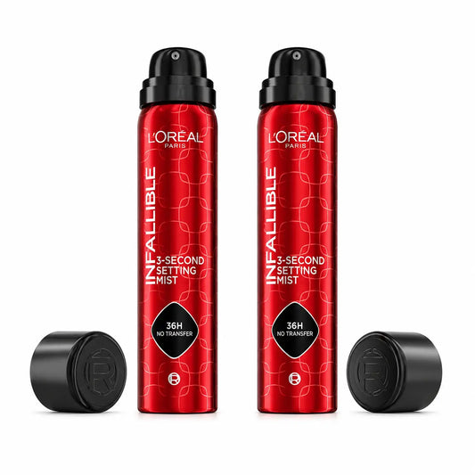 L'Oréal Paris Infaillible 36H Wasser- und ölbeständiges Haltespray, 2er-Pack