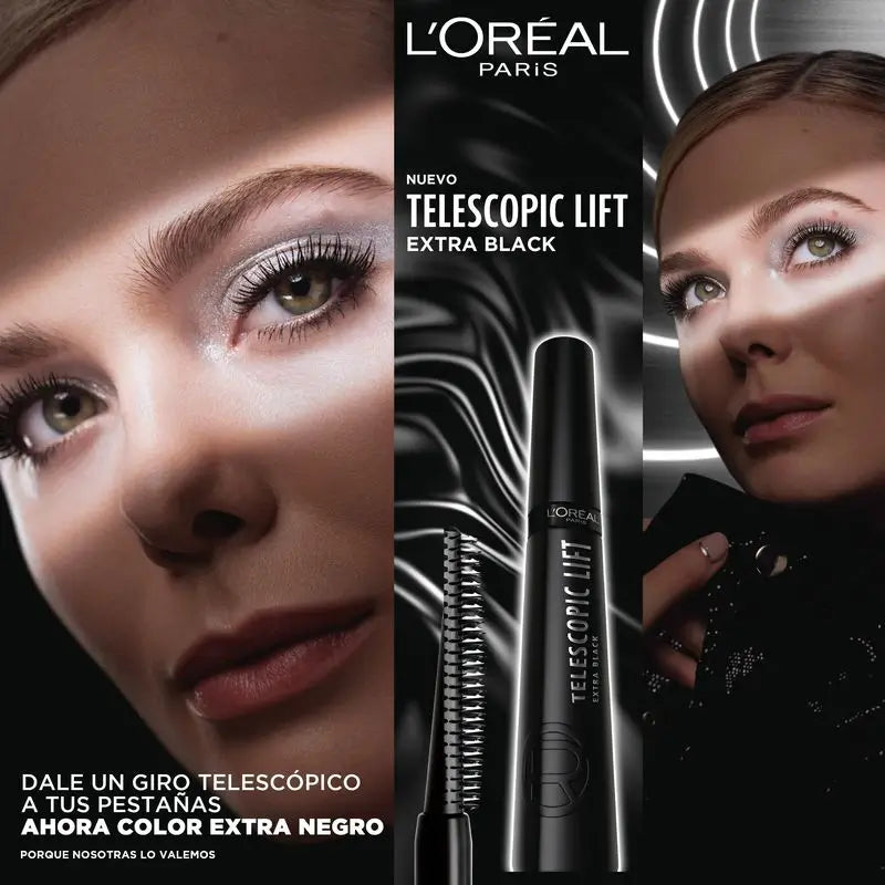 L'Oréal Paris Telescopic Extra Black Mascara +5Mm Länge.