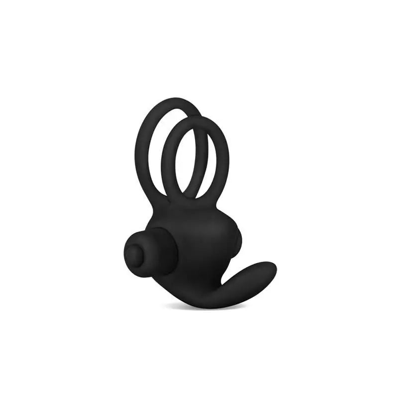 Lovetoy Power Clit Duo Doppelvibrationsring Schwarz