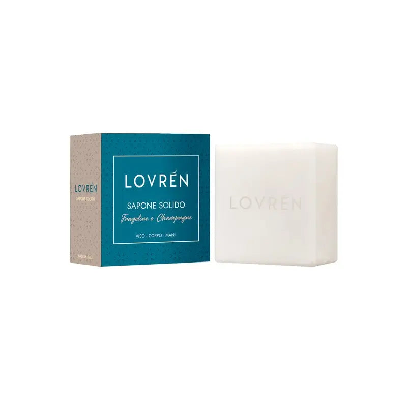 Lovrén Erdbeere & Champagner Dermosapon Feste Seife, 100 gr