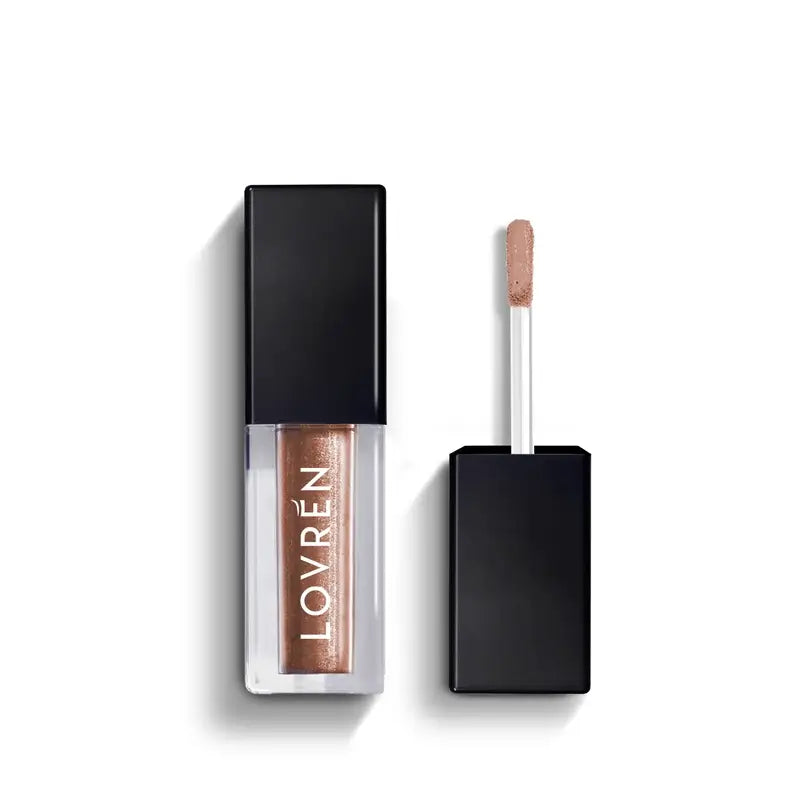 Lovrén Langanhaltender Langanhaltender Schimmernder Bronze Flüssiger Lidschatten