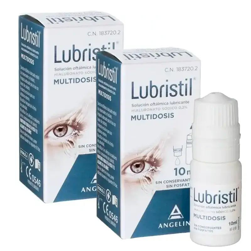 Lubristil Ophthalmische Schmierlösung Multidose, Packung 2 x 10 ml