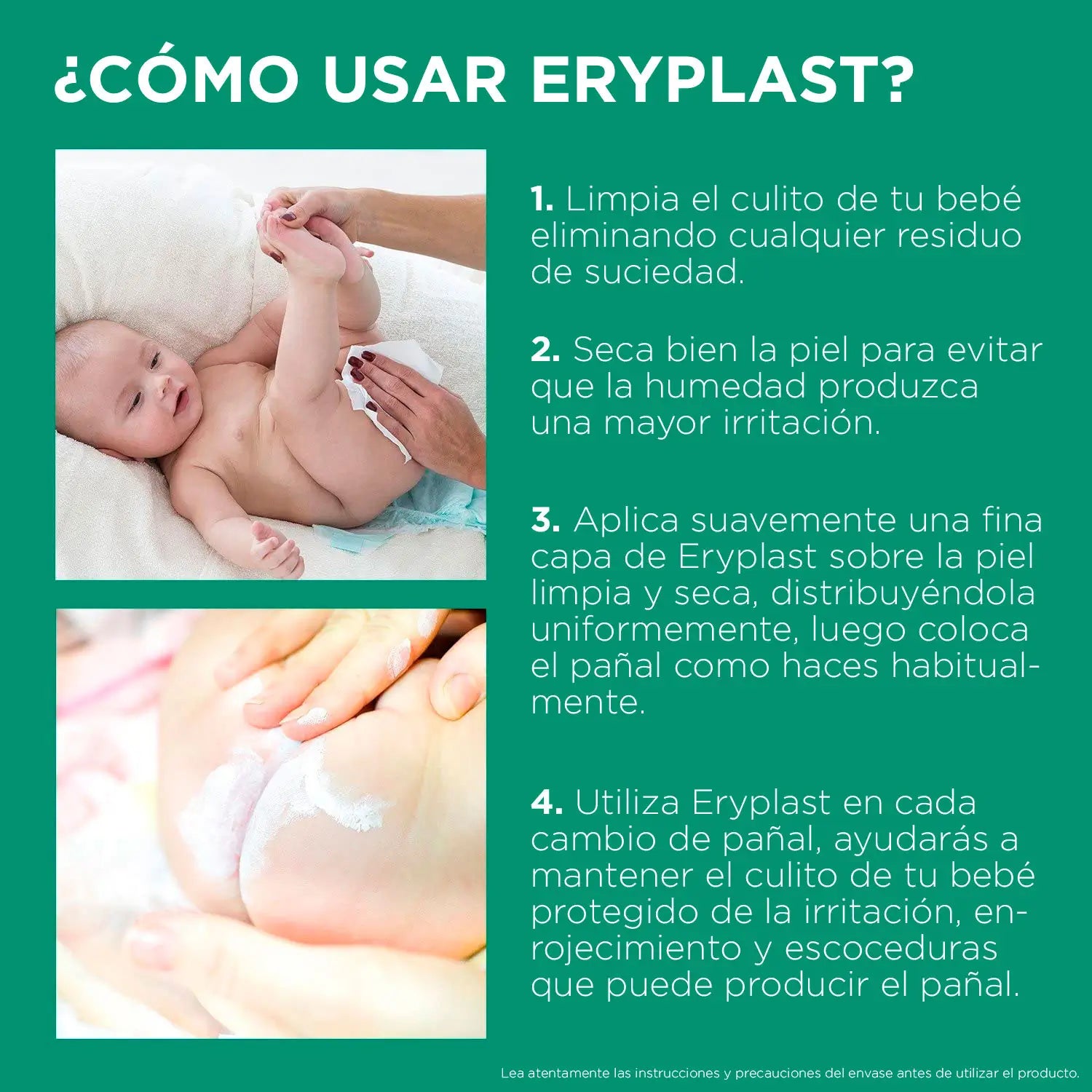 Eryplast Lutsine E45 Baby-Windelcreme auf Wasserbasis, Packung 2 x 75 gr
