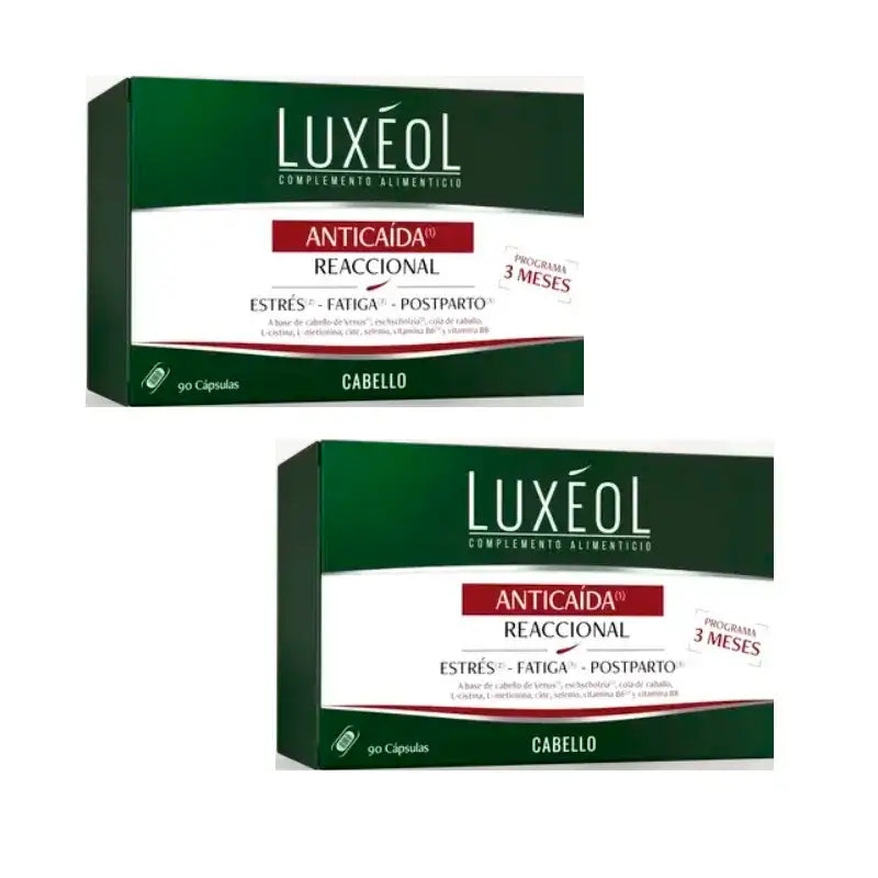 Luxeol Anticaida Reaccional, Packung 2 x 90 Tabletten
