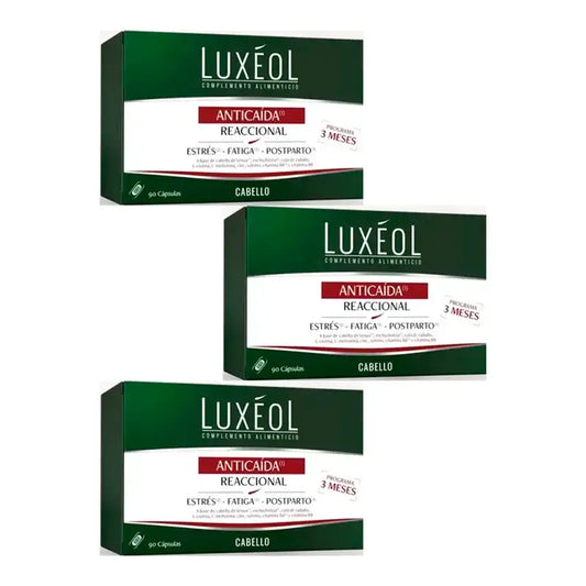Luxeol Anticaida Reaccional, Packung 3 x 90 Tabletten