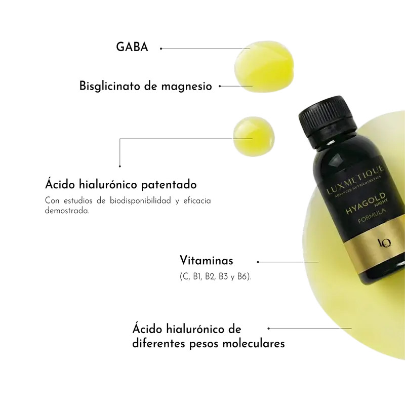 Luxmetique Hyagold Night Formula 15 Fläschchen 15 Trinkfläschchen x 30ml
