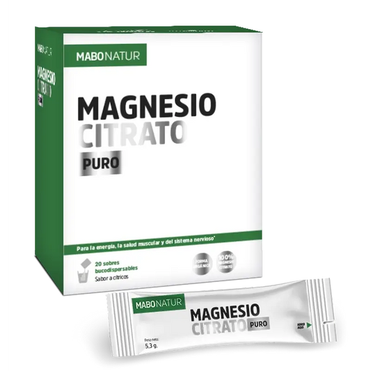 Mabonatur Magnesiumcitrat Rein, 20 Portionsbeutel