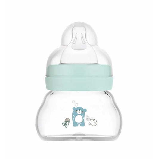 Mam Baby Crystal Babyflasche Wohlfühlen Matt Blau, 90Ml