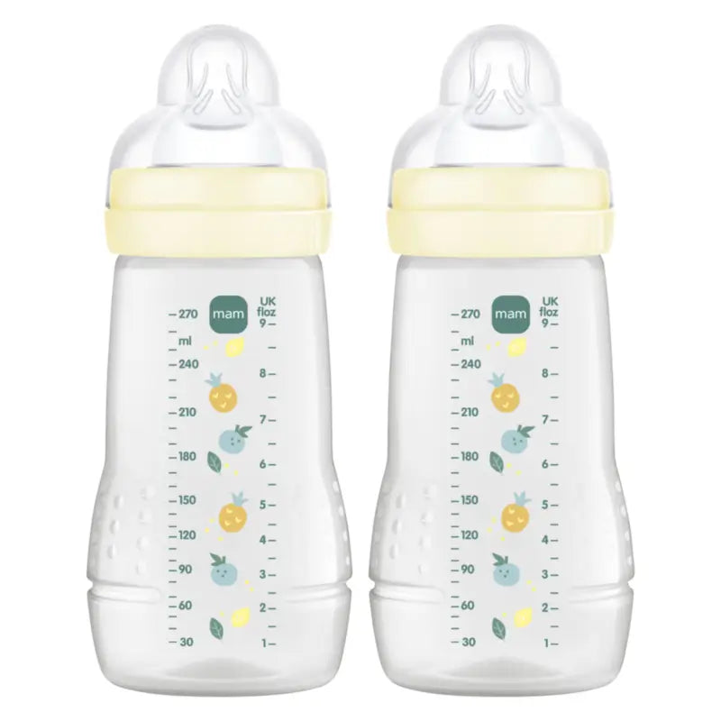 Mam Baby Easy Active Babyflasche Neutral glänzend, 2X270Ml