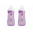 Mam Baby Easy Active Babyflasche Hellrosa, 2X270Ml