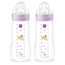 Mam Baby Easy Active Babyflasche Hellrosa, 2X330Ml
