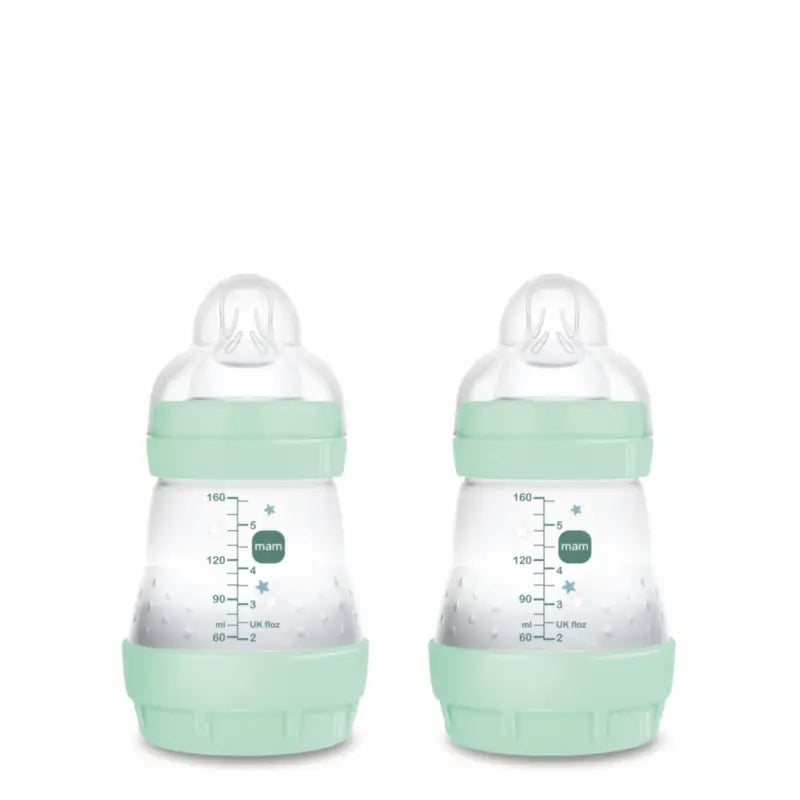 Mam Baby Easy Start Anti-Kolik-Flasche Hellblau, 2X160Ml